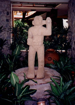 Male Statue in Hotel