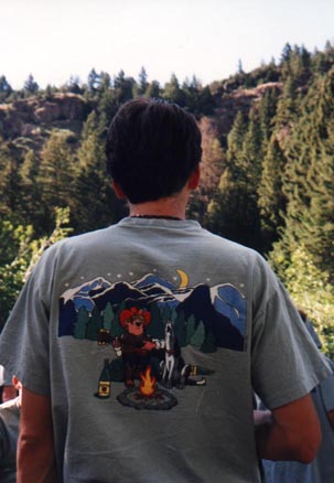 Tee shirt designed by Dan for the group